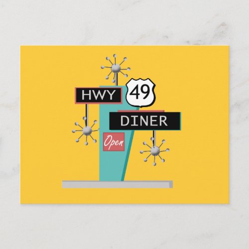 HWY 49 Diner Postcard