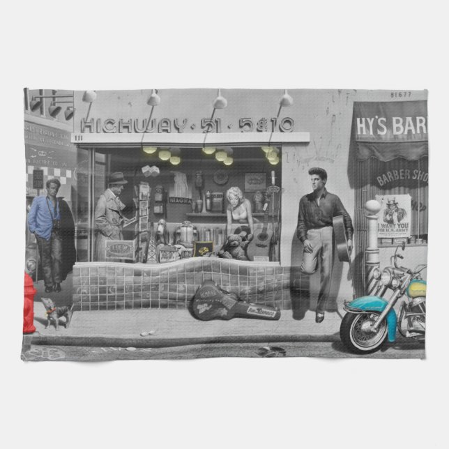 HWY 51 Silver 2 Towel (Horizontal)