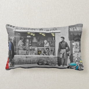 HWY 51 Silver Lumbar Pillow