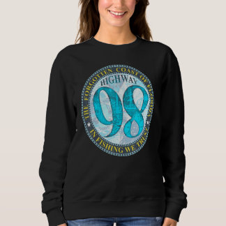 Hwy 98 In Fishing We Trust On back Forgotten Coast Sweatshirt