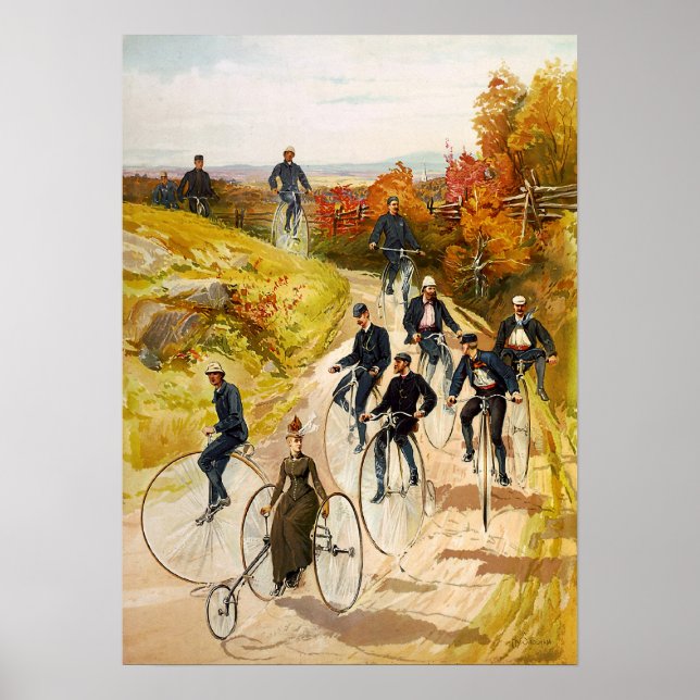 Hy Sandham Bicycling Poster (Front)