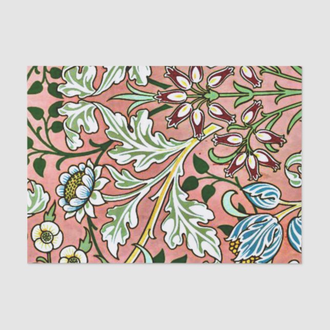 Hyacinth, a William Morris pattern Tissue Paper (Front)