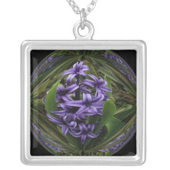 Hyacinth Candy Silver Plated Necklace by artinphotography at Zazzle