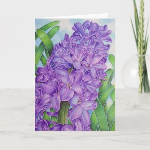 Hyacinth Card