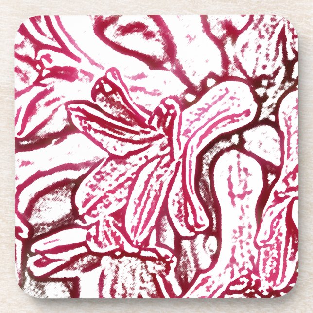 Hyacinth Edited Drink Coaster (Front)