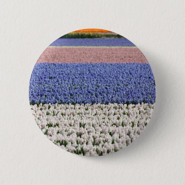 Hyacinth Field Pinback Button (Front)