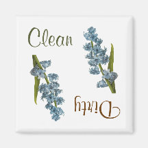 Hyacinth Flowers Dishwasher Magnet