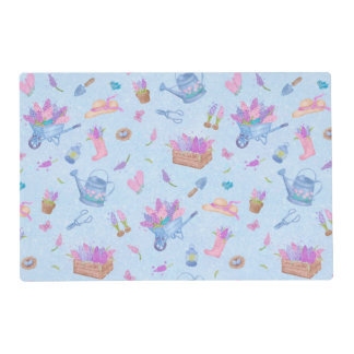 Hyacinth Garden Floral Blue Placemat