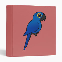 Customizable Hyacinth Macaw Avery Signature Binder 8.5x11