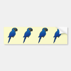 Customizable Hyacinth Macaw Bumper Sticker