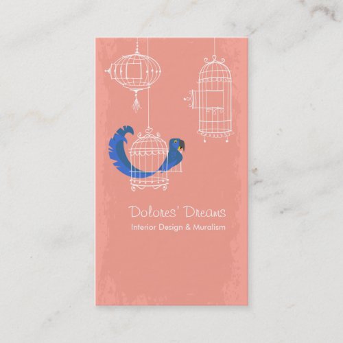 Hyacinth Macaw Business Card Template