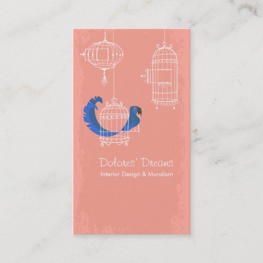 Customizable Hyacinth Macaw Business Card Template