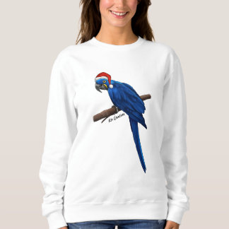 Hyacinth macaw holiday sweatshirt