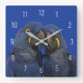 Hyacinth Macaw Parrot Bird Rare Blue Square Wall Clock