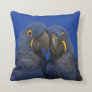 Hyacinth Macaw Parrot Bird Rare Blue Throw Pillow