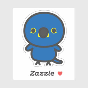 Hyacinth macaw sticker