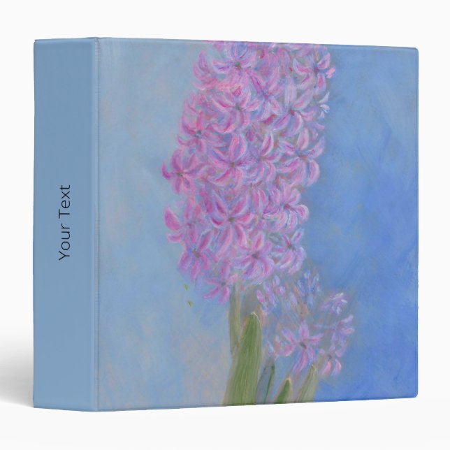 Hyacinth Painting 3 Ring Binder (Front/Spine)