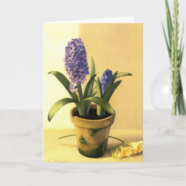 Hyacinth Pot Card (Front)