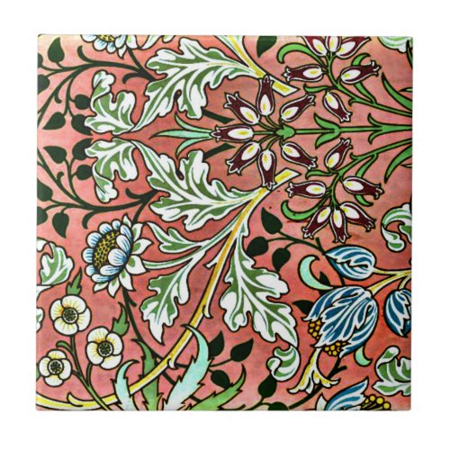 Hyacinth _ William Morris Vintage Design Ceramic Tile