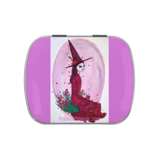 Hyacinth Witch Easter Candy Jelly Belly Tin (Top)