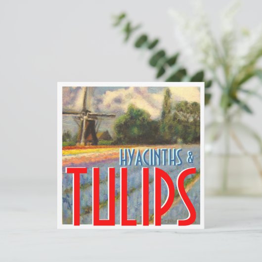 Hyacinths and Tulips Windmill (Standing Front)