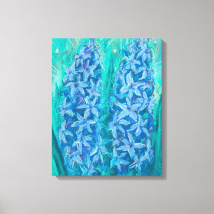 Hyacinths Sping Flower Easter Gift Floral Painting Canvas Print
