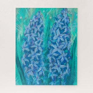 Hyacinths Sping Flower Easter Gift Floral Painting Jigsaw Puzzle