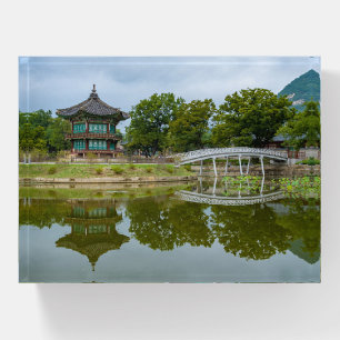Hyangwonjeong Pavilion Seoul South Korea Paperweight