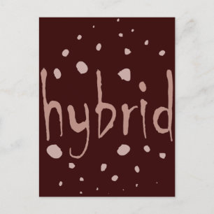 Hybrid alien cross breed mixed race new species postcard