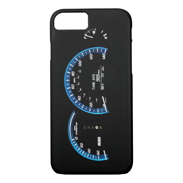 Hybrid Car Instrument Cluster iPhone 7 Case (Back)