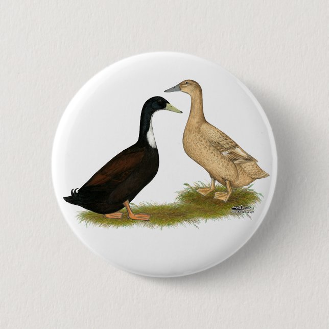 Hybrid Laying Duck Button (Front)