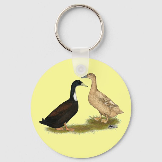 Hybrid Laying Duck Keychain (Front)
