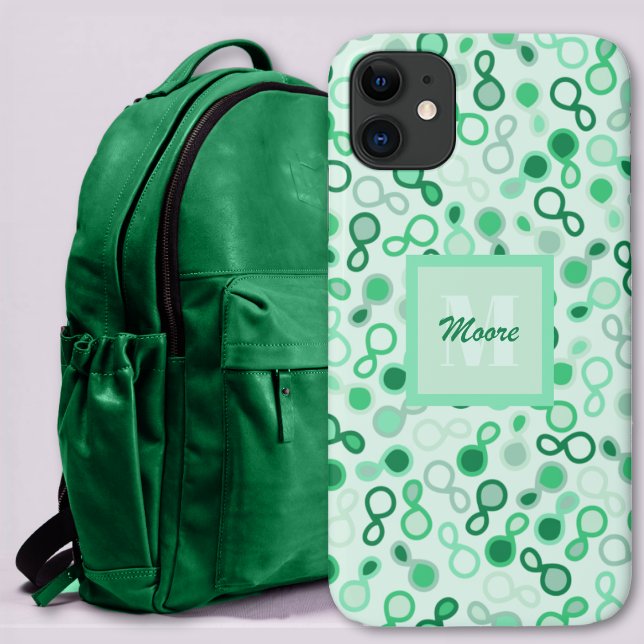 Hybrid Paisley – Green Hues Ombre Phone Case (Hybrid Paisley – Green Hues Ombre Phone Case by Leapfroglisics Shop)
