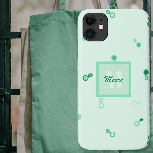 Hybrid Paisley Loosely Scattered in Green Ombre iPhone 11 Case