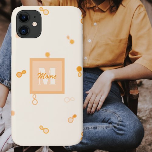 Hybrid Paisley Loosely Scattered _ Orange Ombre iPhone 11 Case