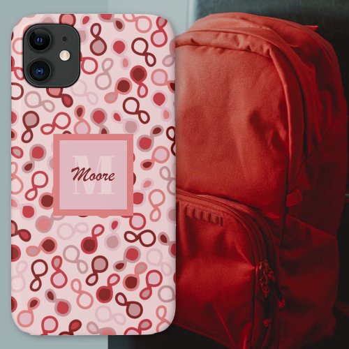 Hybrid Paisley  Pink to Red Ombre Phone Case