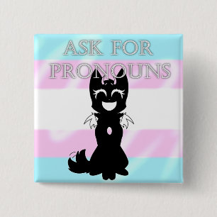 Hybrid Trans Pin (Ask for pronouns)