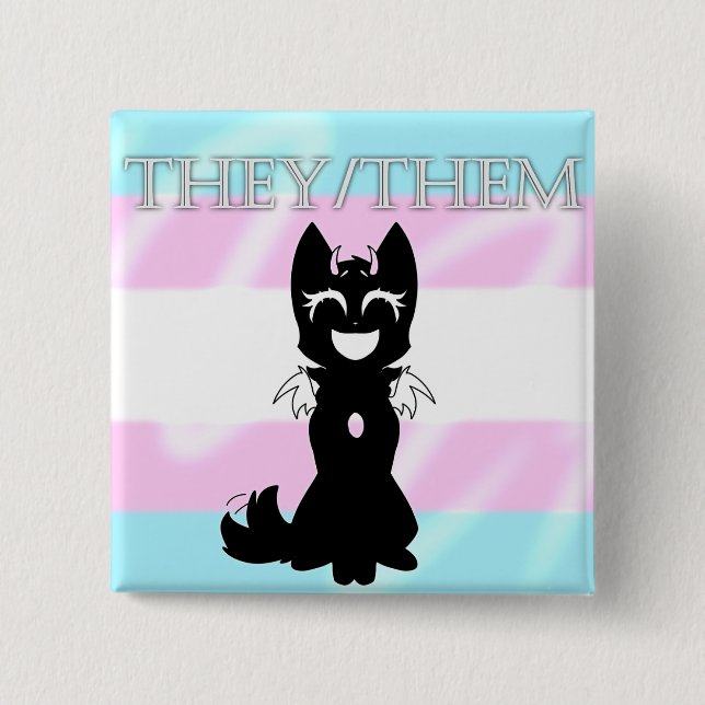 Hybrid Trans Pin (They/Them) (Front)