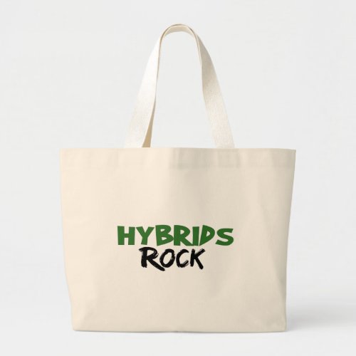 Hybrids Rock Large Tote Bag