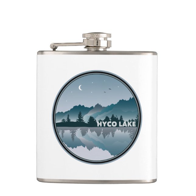 Hyco Lake North Carolina Reflection Flask (Front)