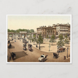 Hyde Park Corner, London, England classic Photochr Postcard