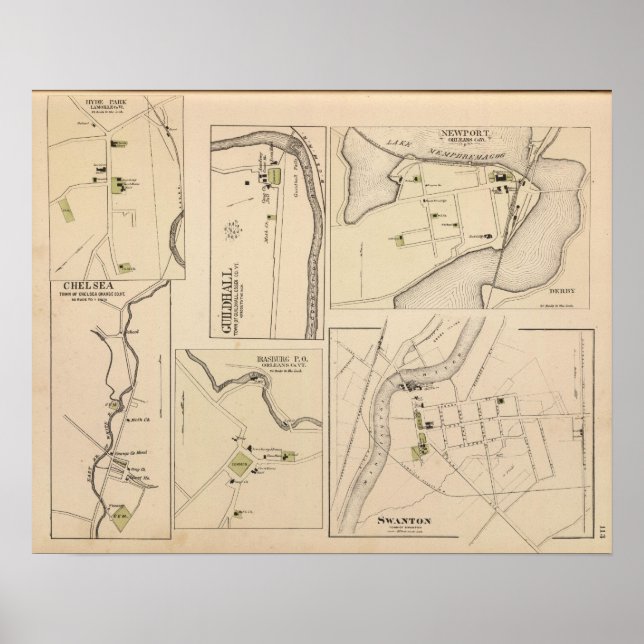 Hyde Park, Guildhall, Newport, Chelsea Poster (Front)