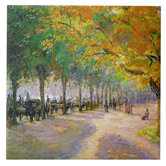 Hyde Park, London cityscape, Ceramic Tile (Front)