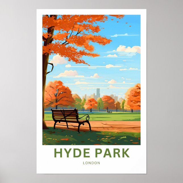 Hyde Park London Travel Print (Front)
