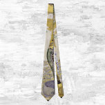 Hydra (aka Water Serpents I) by Gustav Klimt Neck Tie<br><div class="desc">Hydra (aka Water Serpents I) (1904-1906) by Gustav Klimt is a vintage Victorian Era Symbolism fine art portrait painting. The Hydra features two women embracing one another as their bodies blend to form a mermaid. The two women have flowing golden hair as they are intertwined. Gold swirls resemble fish scales...</div>