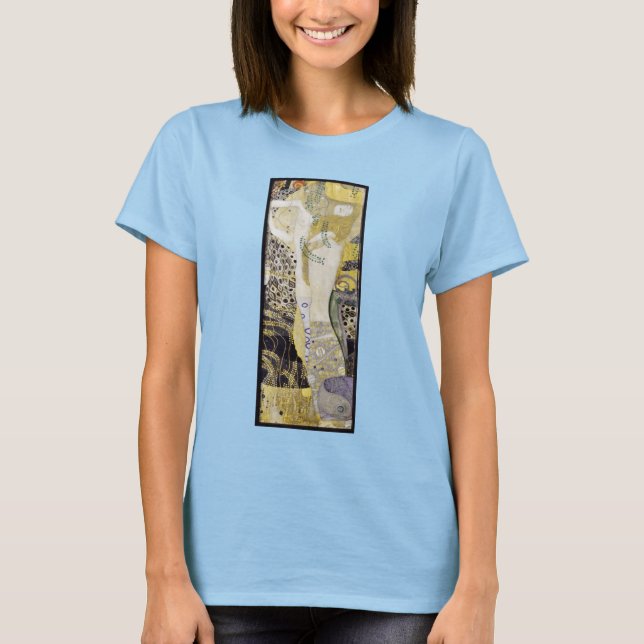 Hydra (aka Water Serpents I) by Gustav Klimt T-Shirt (Front)