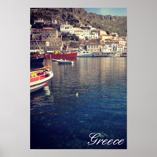 Hydra Greece Poster