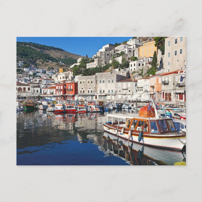 Hydra has surely the most picturesque harbor in Gr Postcard (Front)