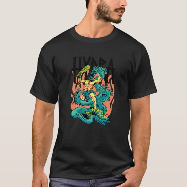 Hydra  Multi Headed Monster Greek Mythology Ancien T-Shirt (Front)