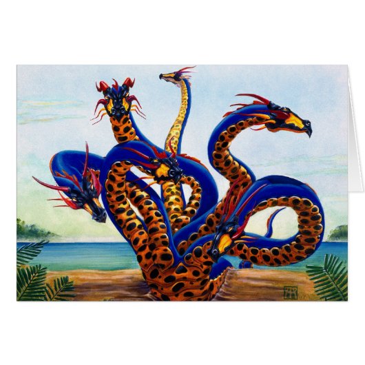 Hydra on Beach card (Front Horizontal)